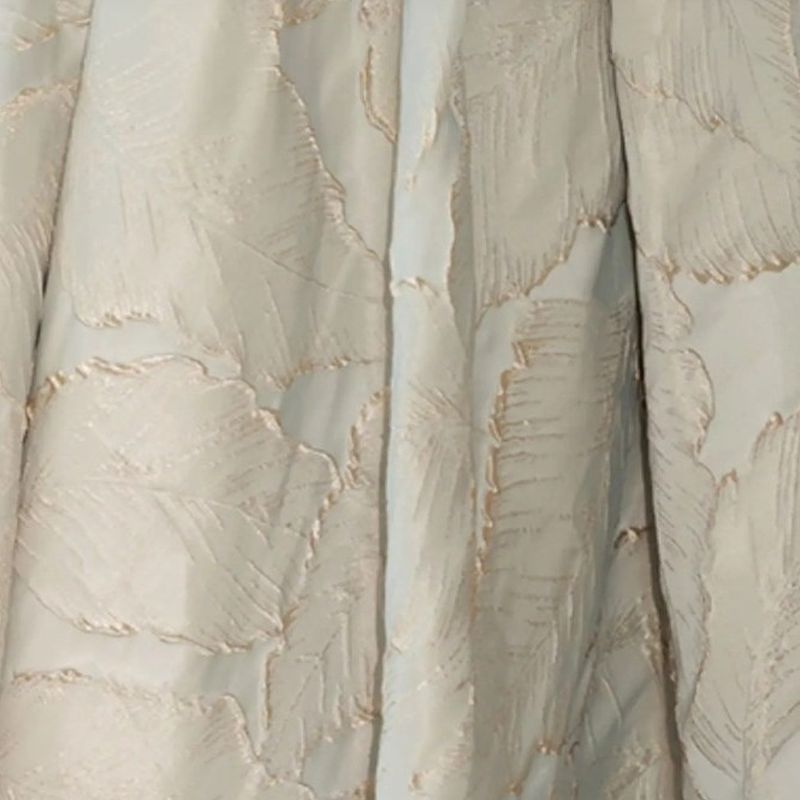【3XL〜7XL】リーフジャガード切替デザインドレス　D2069