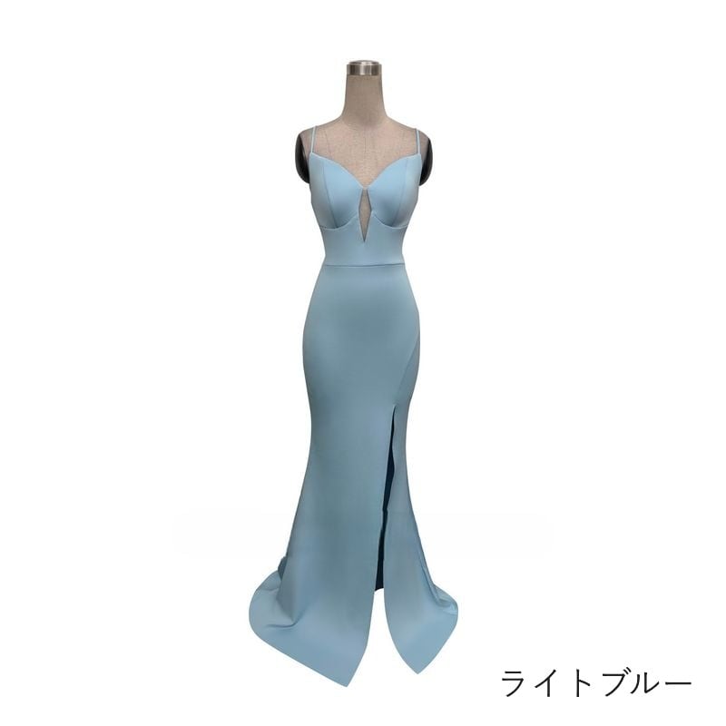 キャミソールスリットマーメイドドレス　8color　D1689