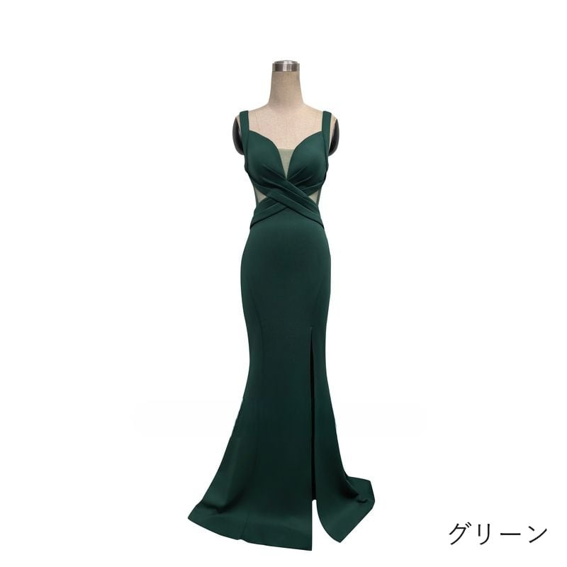 クロスデザインマーメイドドレス　7color　D1674