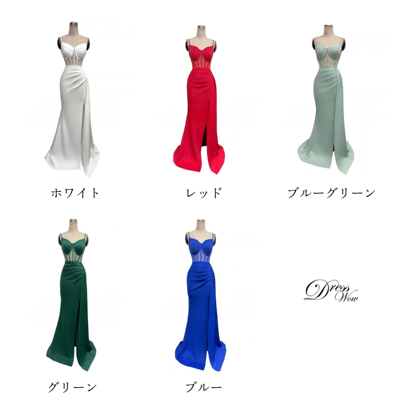 ウエストシアーキャミソールドレス　10color　D2178