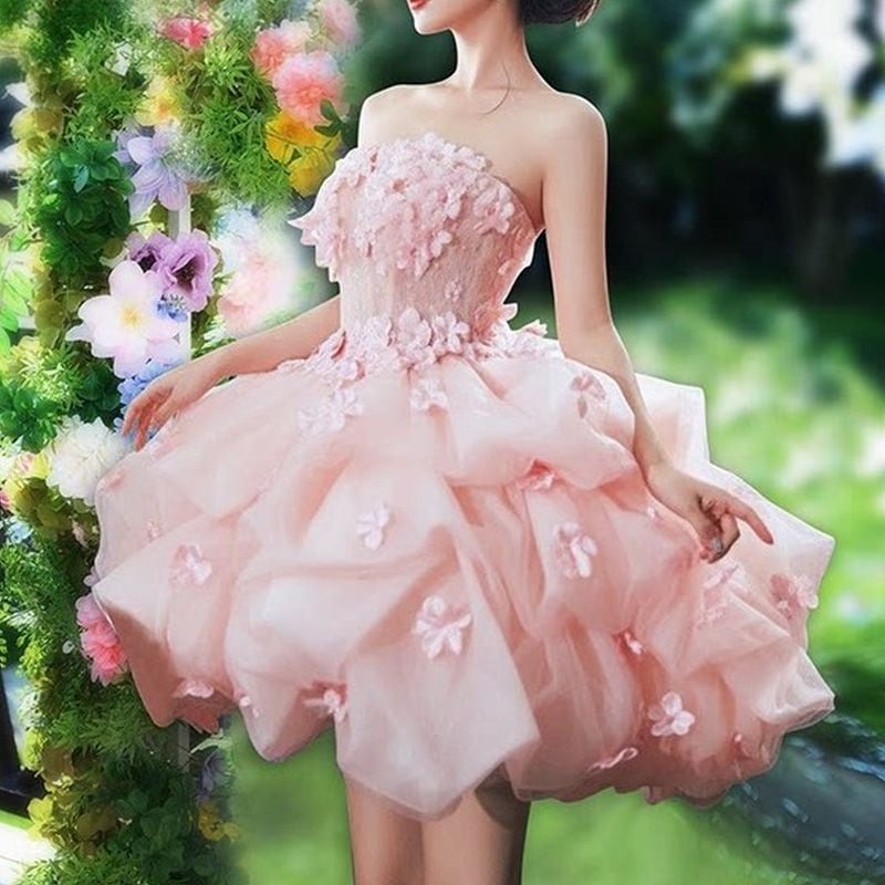 フェアリーフラワーミニドレス D1836 – DRESSWOW（ドレスワオ）