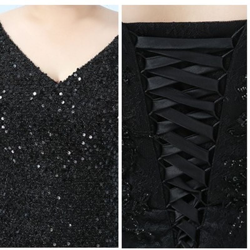 【3XL〜7XL】スパンコールマーメイドドレス　D1590