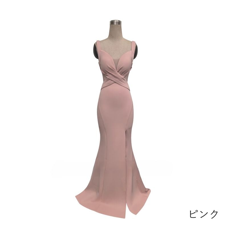 クロスデザインマーメイドドレス　7color　D1674