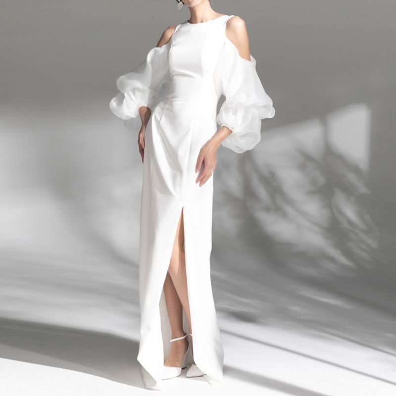 WeddingDress　long dress wedding dress　DR155