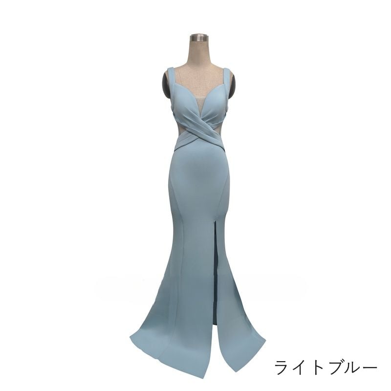 クロスデザインマーメイドドレス　7color　D1674