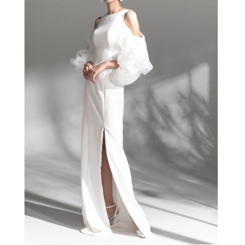 WeddingDress　long dress wedding dress　DR155