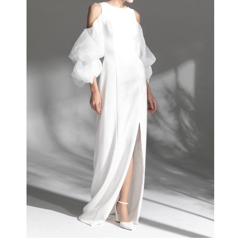 WeddingDress　long dress wedding dress　DR155