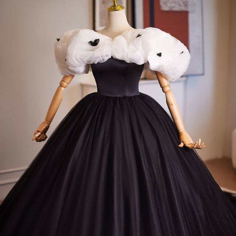 クラウディスリーブボリュームドレス　D1829