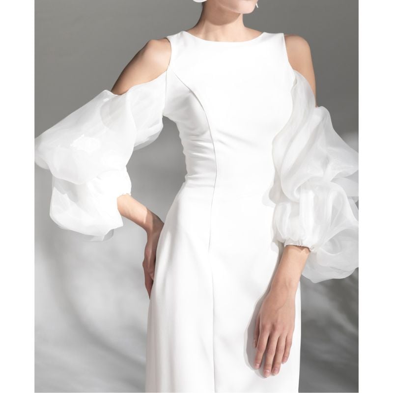 WeddingDress　long dress wedding dress　DR155