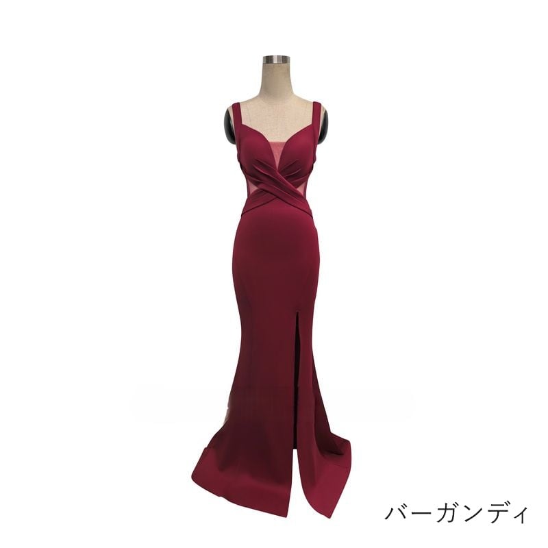 クロスデザインマーメイドドレス　7color　D1674