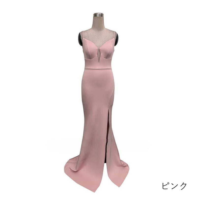 キャミソールスリットマーメイドドレス　8color　D1689