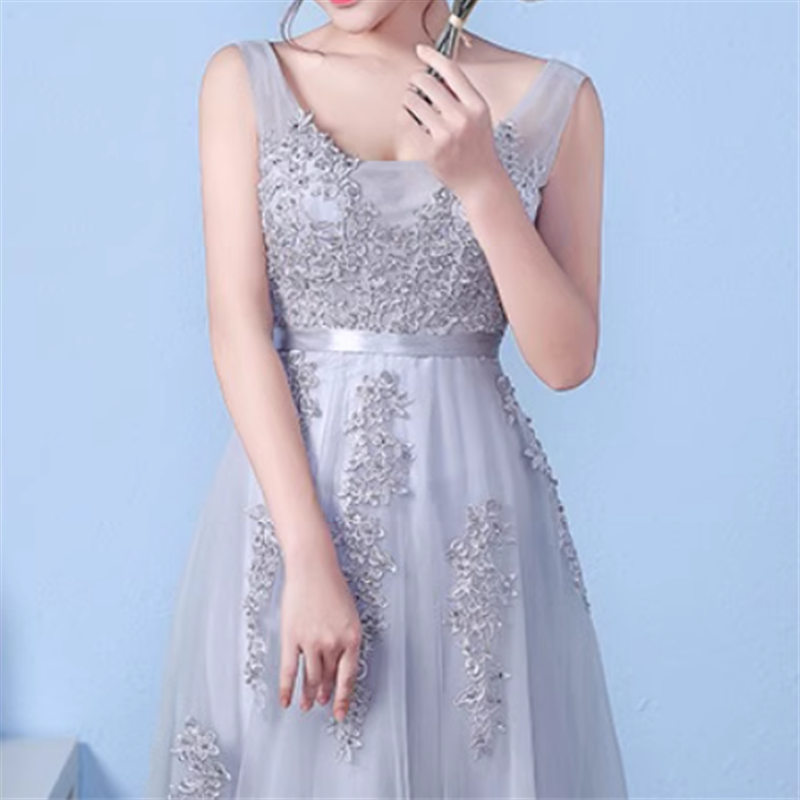 ノースリーブチュールドレス　3color　D1082