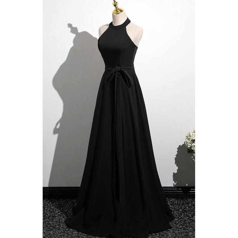 ホルターネック ロングドレス　D1184
