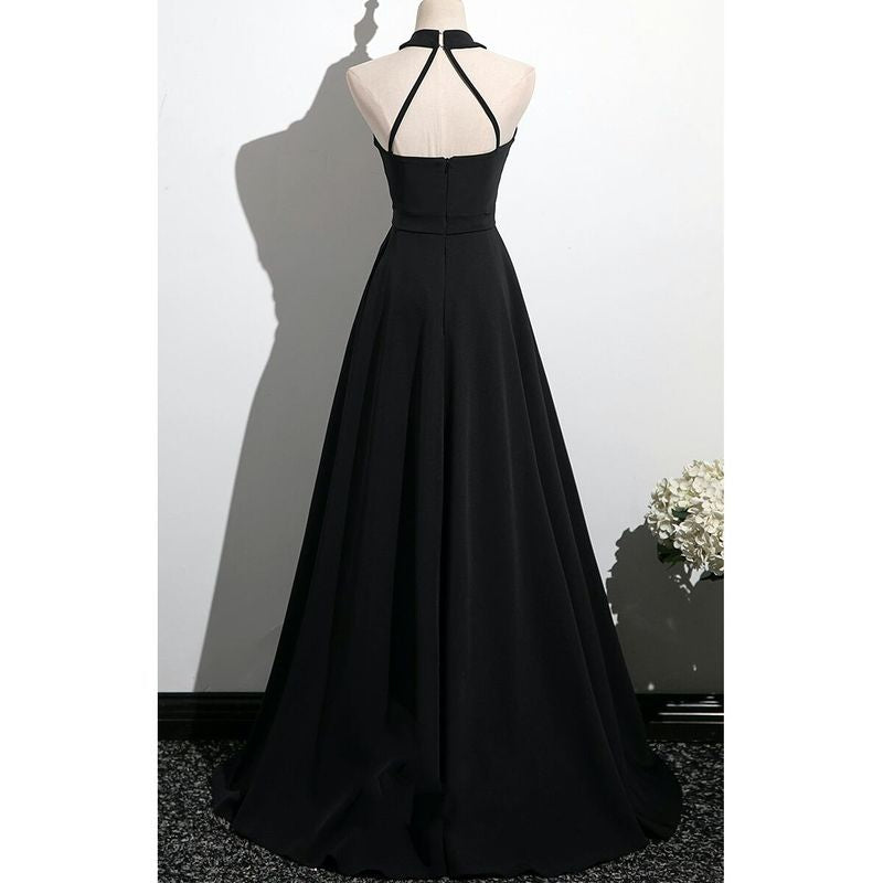 ホルターネック ロングドレス　D1184
