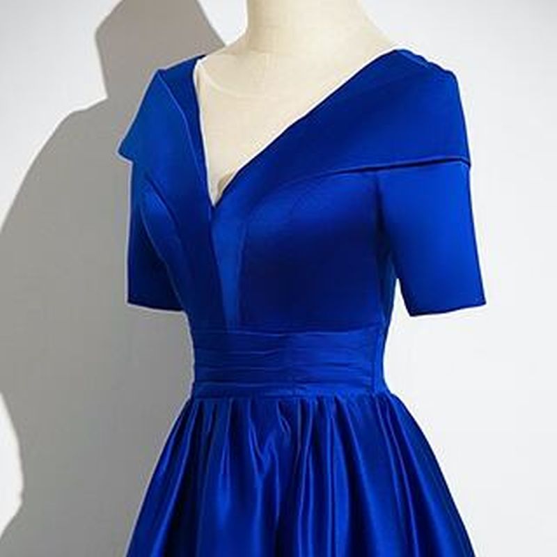VネックハイウエストロングドレスD1196 – DRESSWOW（ドレスワオ）