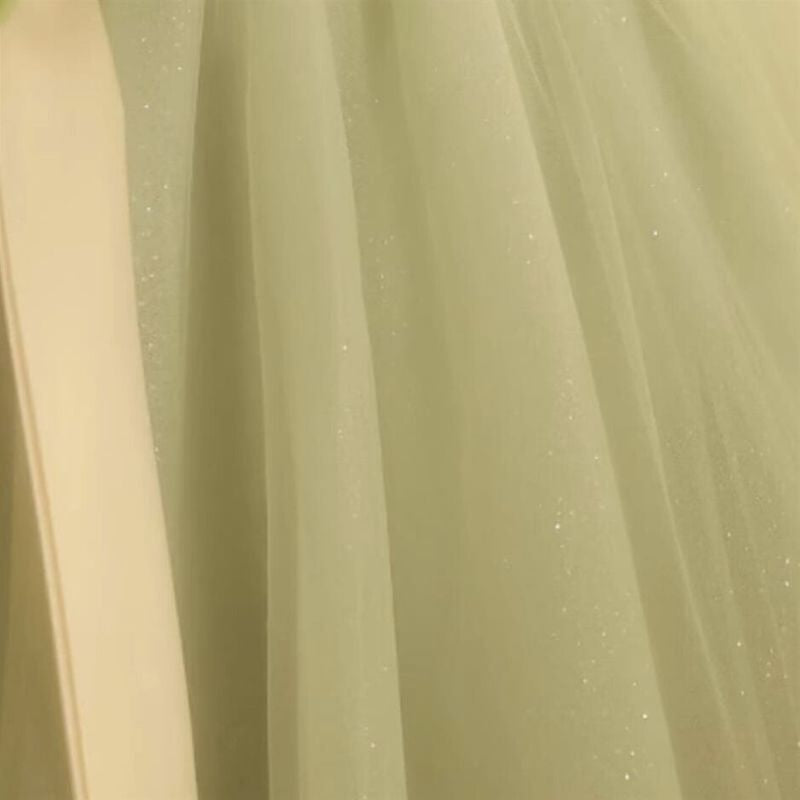 ボリュームオフショルダーチュールドレス　2color　D1294