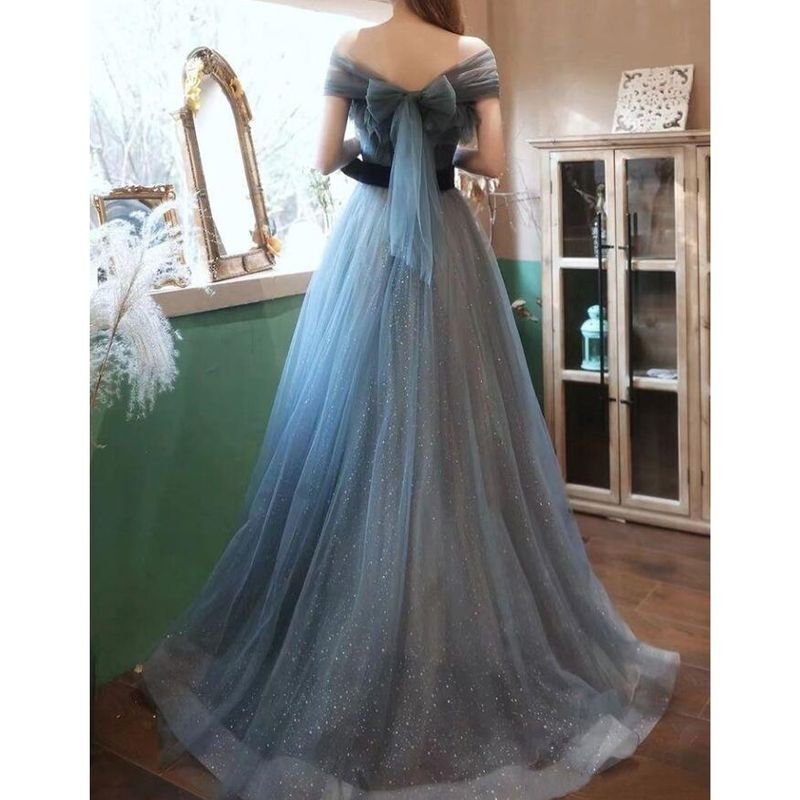 オフショルダーチュールドレス D1224 – DRESSWOW（ドレスワオ）