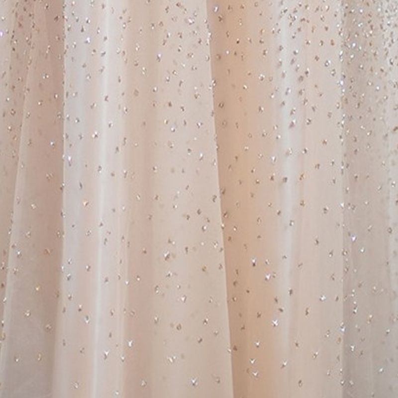 【3XL〜7XL】シャンパンルミナスシアードレス　D2066