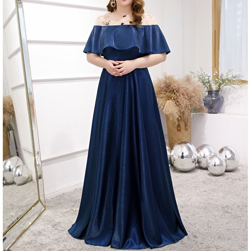 3XL〜7XL】フリルオフショルダードレス D1600 – DRESSWOW（ドレスワオ）