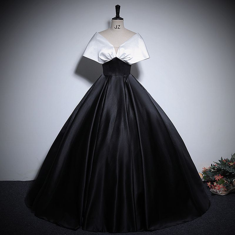 ノーブルバイカラードレス　2color　D2145