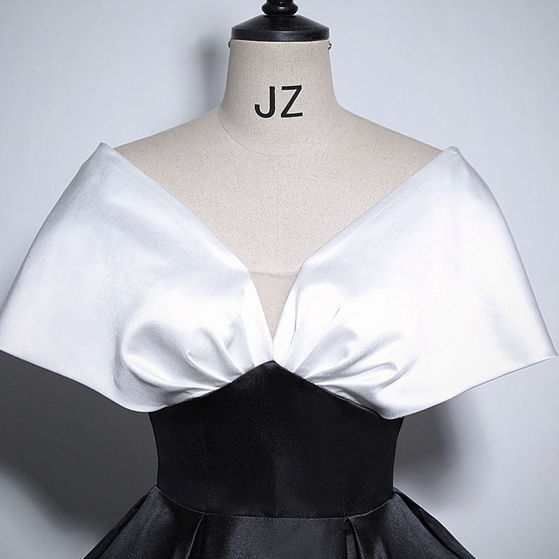 ノーブルバイカラードレス　2color　D2145