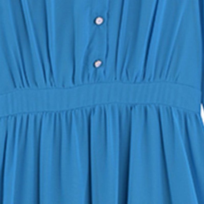 フリルスタンドカラーシアーワンピース　6color　D2152