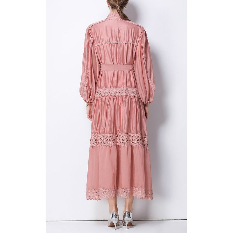 ギャザーアンティークワンピース　5color　D2165