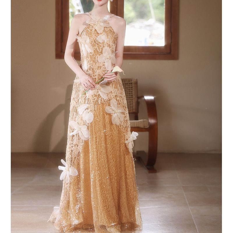 レースレイヤードスパンコールドレス D2036 – DRESSWOW（ドレスワオ）
