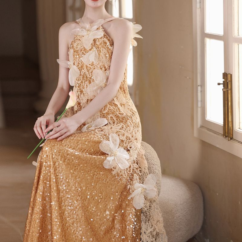 レースレイヤードスパンコールドレス D2036 – DRESSWOW（ドレスワオ）