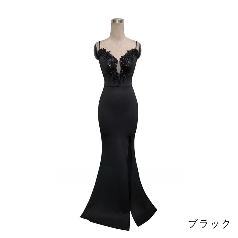 スリットキャミソールマーメイドドレス　8color　D1673
