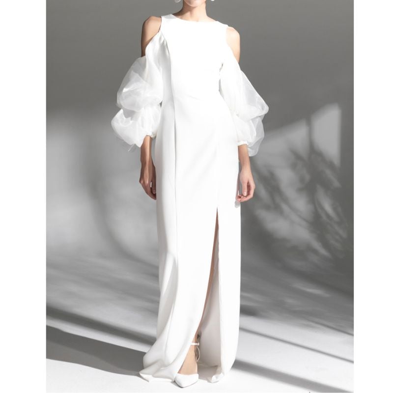 WeddingDress　long dress wedding dress　DR155