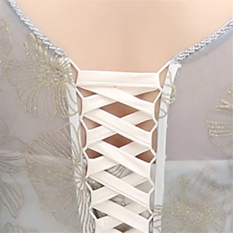 【3XL〜7XL】フラワーオーガンジードレス　D1594