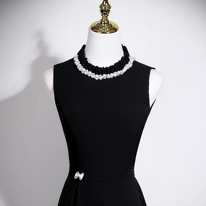 ビジューネックロングドレス　D1723