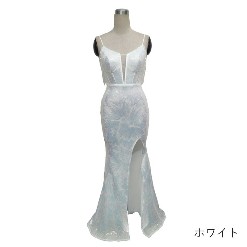 スパンコールキャミソールマーメイドドレス　8color　D1680
