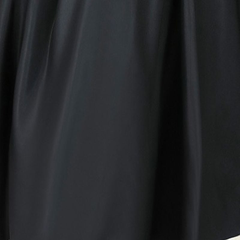 【3XL〜7XL】ベルベット切替Vネックドレス　D1618