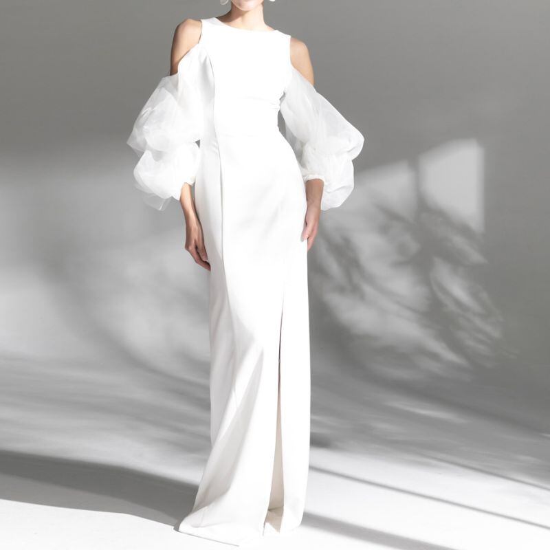 WeddingDress　long dress wedding dress　DR155