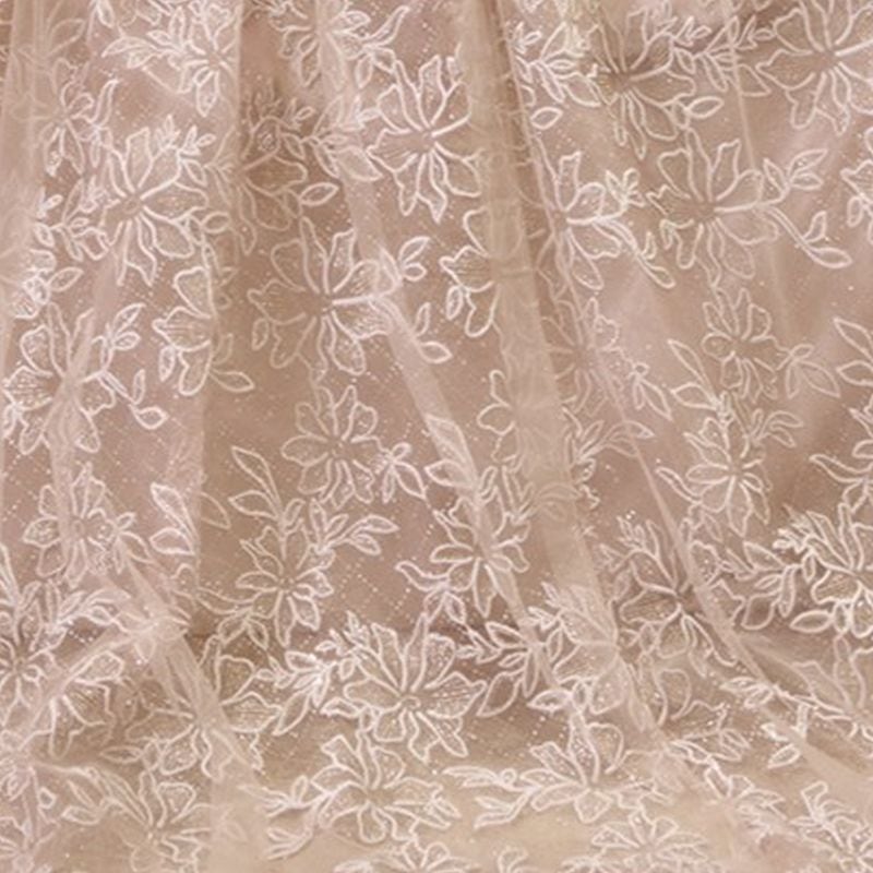 【3XL〜7XL】フラワーデザインオフショルダードレス　D1538