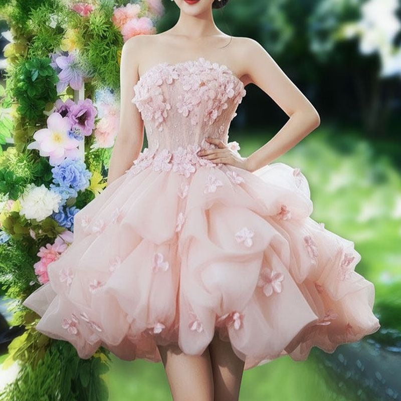 フェアリーフラワーミニドレス D1836 – DRESSWOW（ドレスワオ）