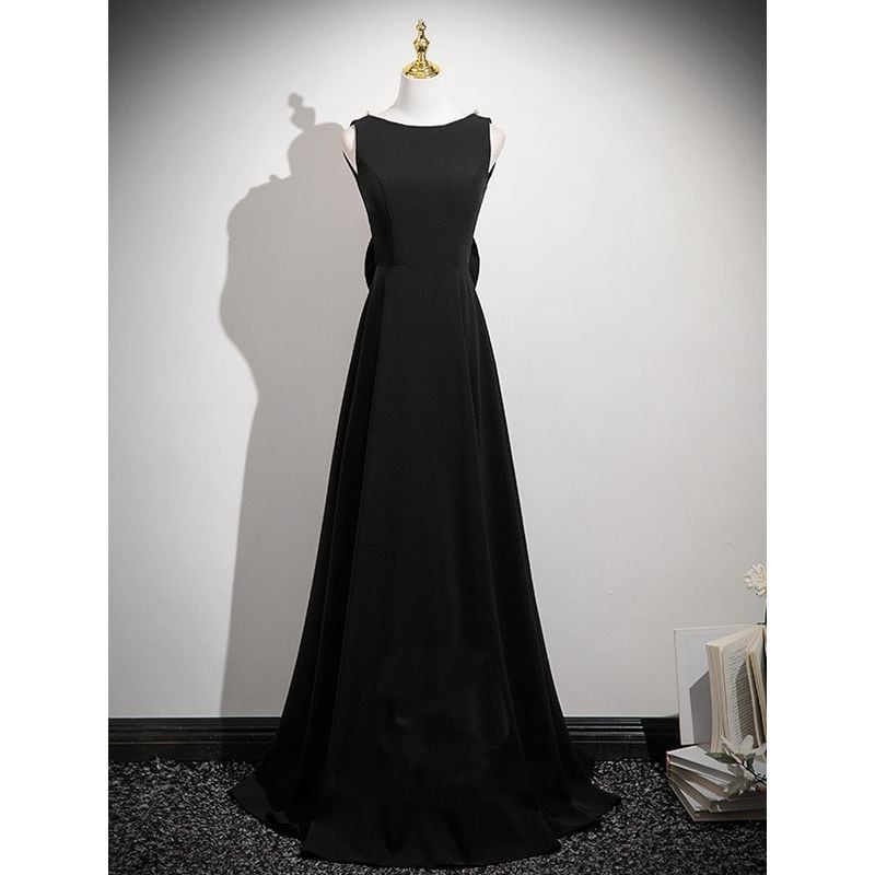 パールリボンバックレスドレス　D1713