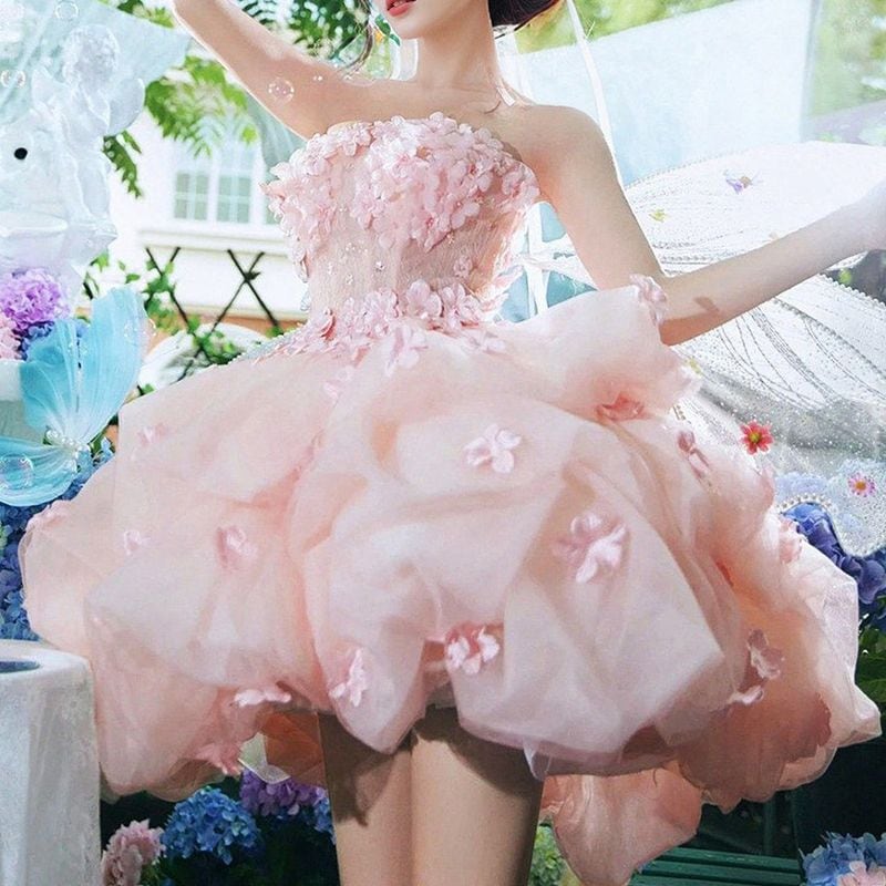 フェアリーフラワーミニドレス D1836 – DRESSWOW（ドレスワオ）