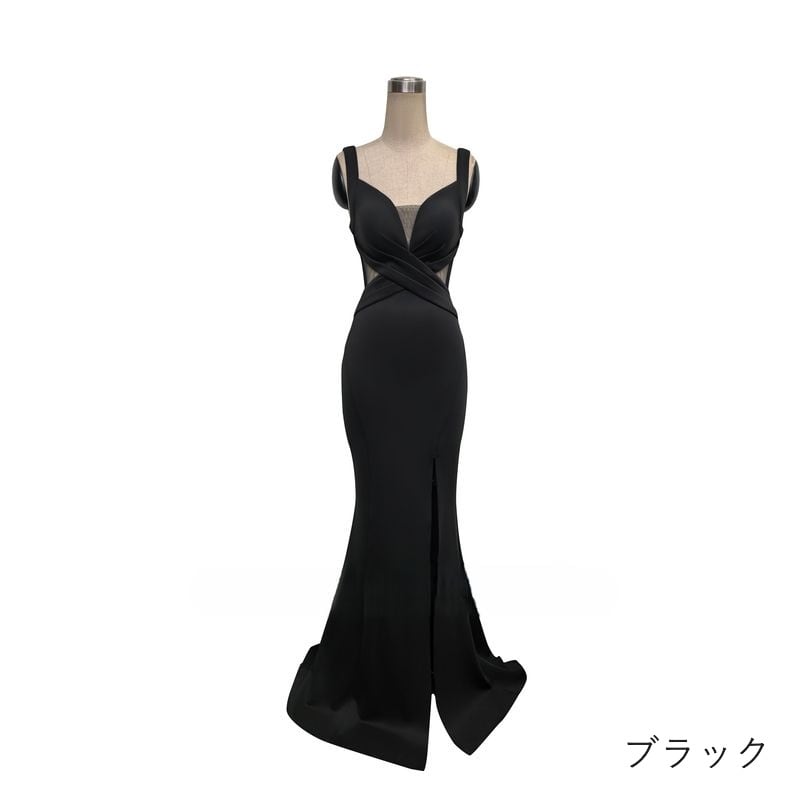 クロスデザインマーメイドドレス　7color　D1674